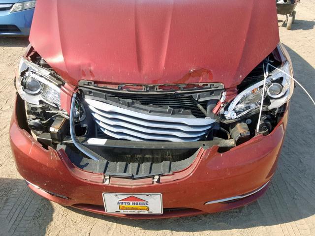 1C3CCBCGXDN676364 - 2013 CHRYSLER 200 LIMITE RED photo 9