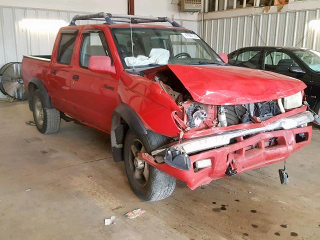 1N6ED27T6YC418205 - 2000 NISSAN FRONTIER C RED photo 1