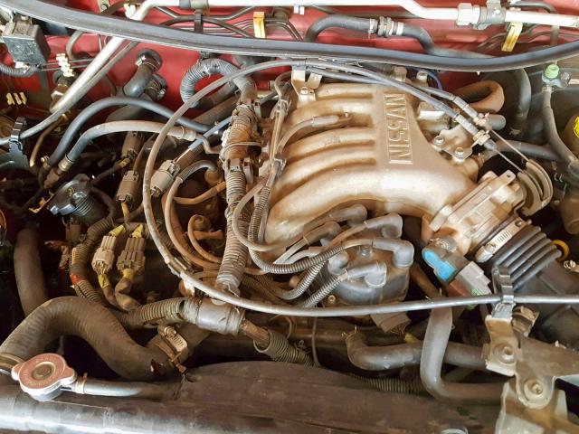 1N6ED27T6YC418205 - 2000 NISSAN FRONTIER C RED photo 7