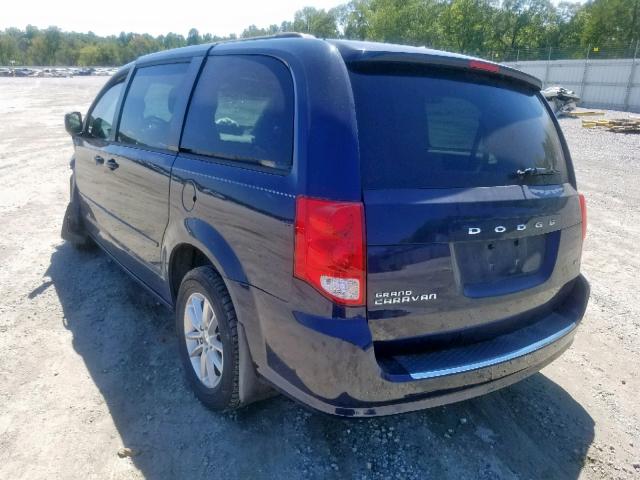 2C4RDGCG5ER173720 - 2014 DODGE GRAND CARA BLUE photo 3