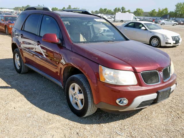 2CKDL43F986331218 - 2008 PONTIAC TORRENT MAROON photo 1