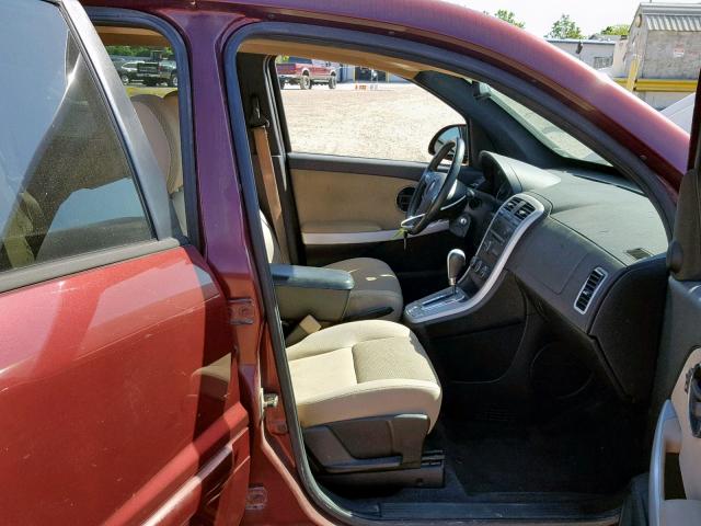 2CKDL43F986331218 - 2008 PONTIAC TORRENT MAROON photo 5