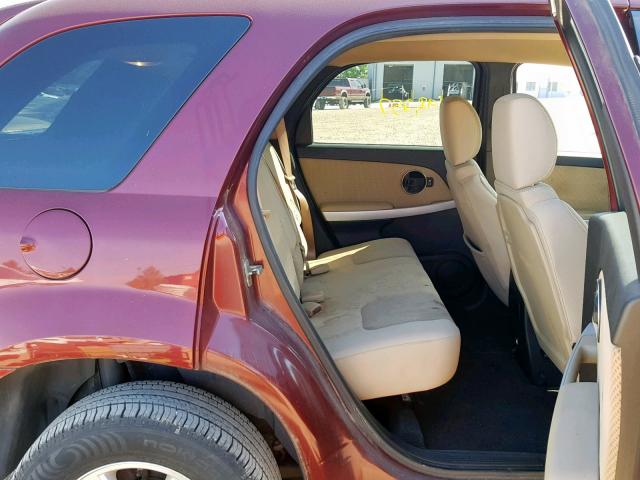 2CKDL43F986331218 - 2008 PONTIAC TORRENT MAROON photo 6