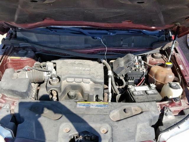 2CKDL43F986331218 - 2008 PONTIAC TORRENT MAROON photo 7