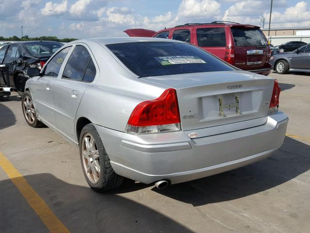 YV1RS592152473544 - 2005 VOLVO S60 2.5T SILVER photo 3