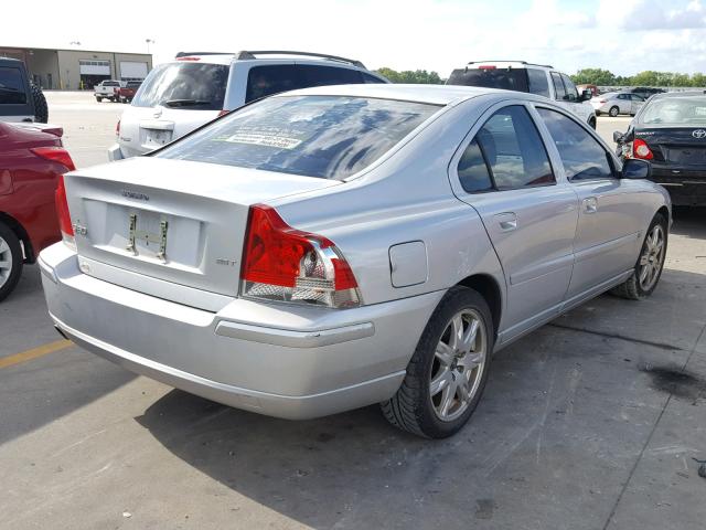 YV1RS592152473544 - 2005 VOLVO S60 2.5T SILVER photo 4