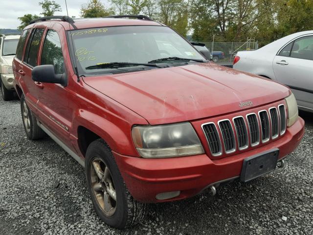 1J8GW68J62C100675 - 2002 JEEP GRAND CHER RED photo 1