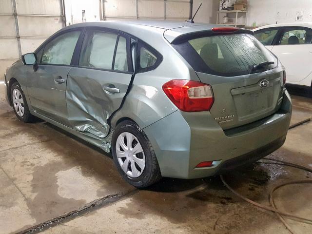 JF1GPAA66FH297861 - 2015 SUBARU IMPREZA GREEN photo 3