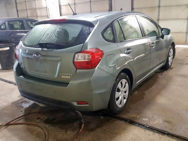 JF1GPAA66FH297861 - 2015 SUBARU IMPREZA GREEN photo 4