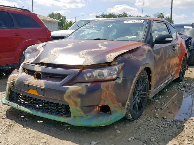 JTKJF5C77C3022789 - 2012 TOYOTA SCION TC ნარინჯისფერი ფოტო 2