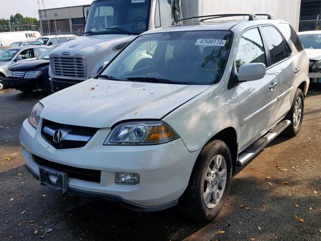 2HNYD18945H539637 - 2005 ACURA MDX TOURIN WHITE photo 2