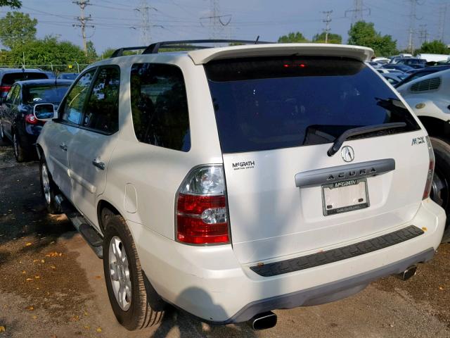 2HNYD18945H539637 - 2005 ACURA MDX TOURIN WHITE photo 3