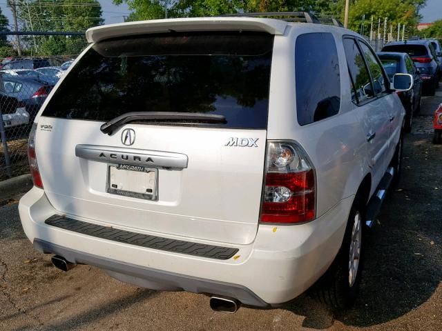 2HNYD18945H539637 - 2005 ACURA MDX TOURIN WHITE photo 4