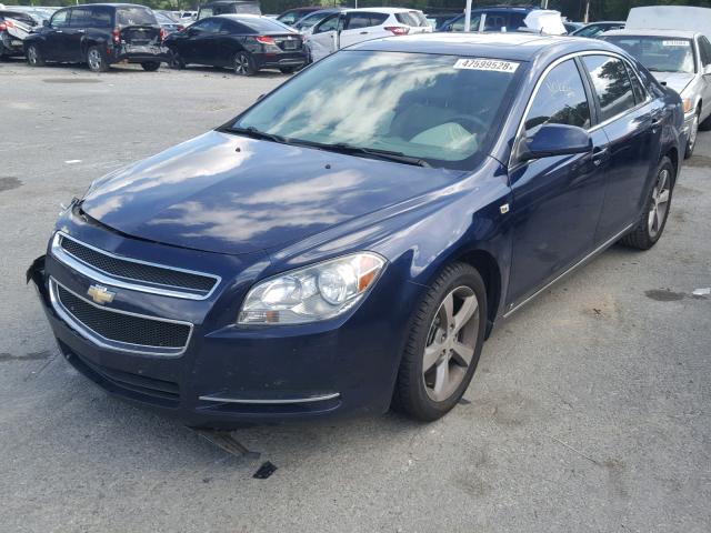 1G1ZJ57BX84306967 - 2008 CHEVROLET MALIBU 2LT BLUE photo 2