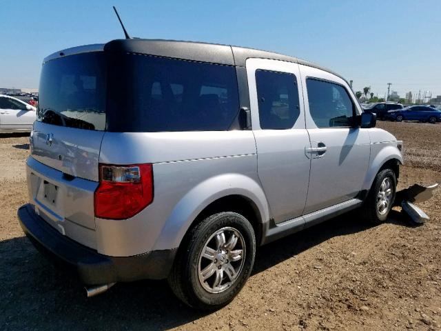 5J6YH28757L000166 - 2007 HONDA ELEMENT EX SILVER photo 4