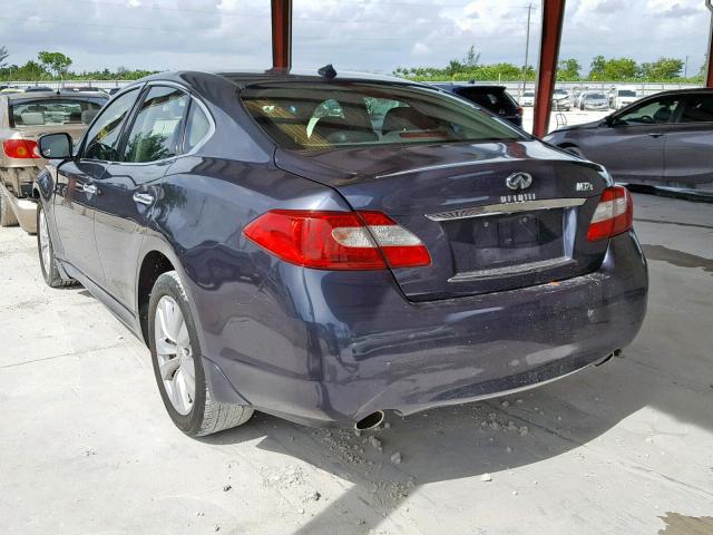 JN1BY1AR0BM371629 - 2011 INFINITI M37 X BLUE photo 3