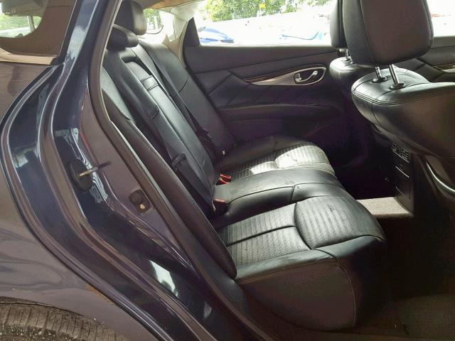 JN1BY1AR0BM371629 - 2011 INFINITI M37 X BLUE photo 6