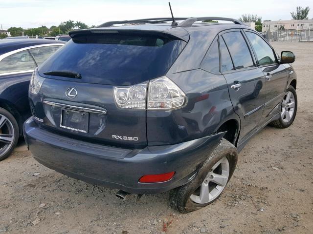 2T2GK31UX8C041969 - 2008 LEXUS RX 350 CHARCOAL photo 4