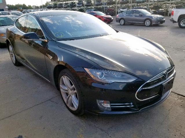 5YJSA1DPXCFS00716 - 2012 TESLA MODEL S BLACK photo 1