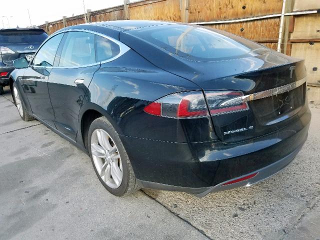 5YJSA1DPXCFS00716 - 2012 TESLA MODEL S BLACK photo 3