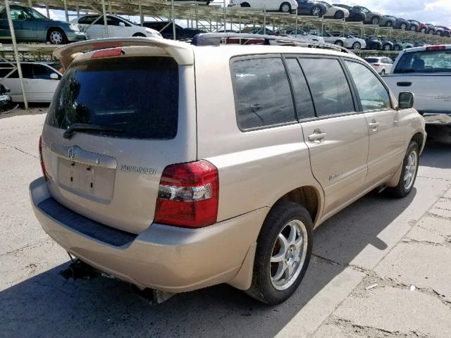 JTEEP21A770192673 - 2007 TOYOTA HIGHLANDER TAN photo 4