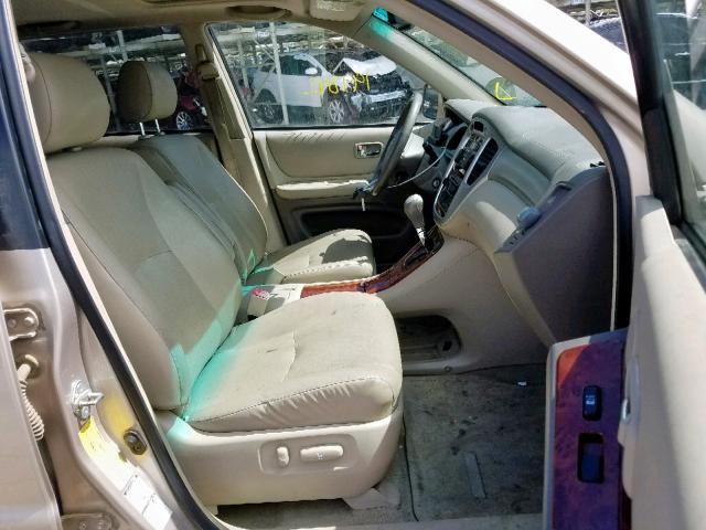 JTEEP21A770192673 - 2007 TOYOTA HIGHLANDER TAN photo 5