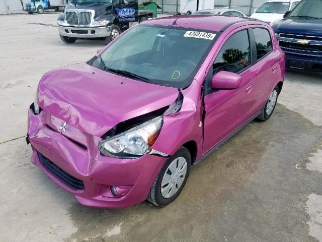 ML32A3HJ8EH016754 - 2014 MITSUBISHI MIRAGE DE PINK photo 2