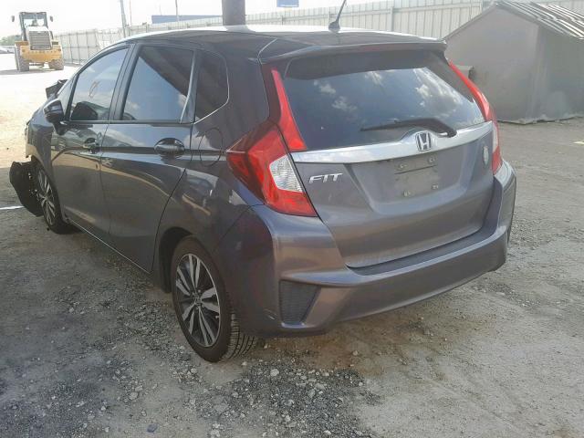 JHMGK5H72GX033752 - 2016 HONDA FIT EX GRAY photo 3