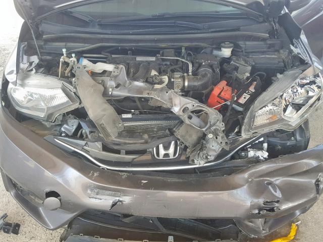 JHMGK5H72GX033752 - 2016 HONDA FIT EX GRAY photo 7