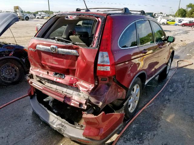 JHLRE38717C074065 - 2007 HONDA CR-V EXL RED photo 4