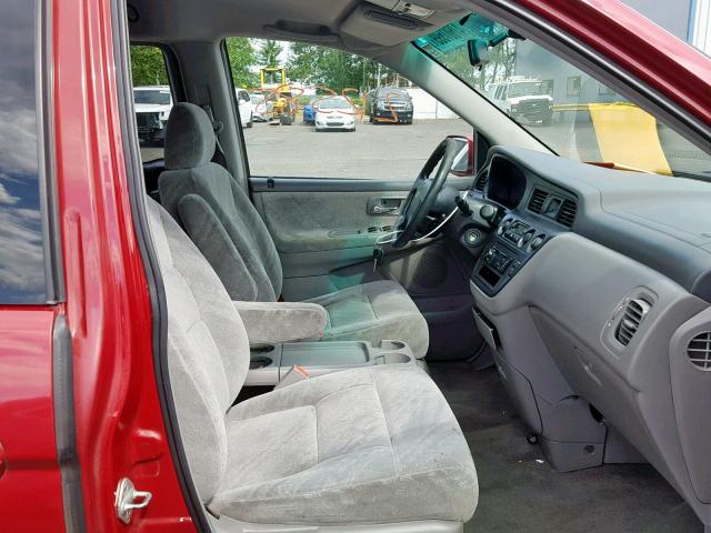 2HKRL18622H542378 - 2002 HONDA ODYSSEY EX RED photo 5