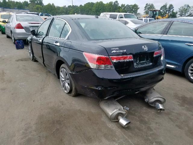 1HGCP3F85CA010143 - 2012 HONDA ACCORD EXL BLACK photo 3