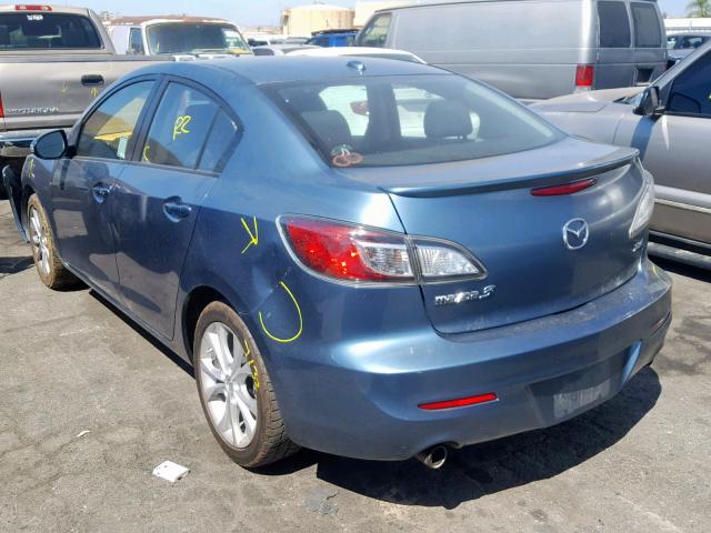 JM1BL1S61A1128847 - 2010 MAZDA 3 S BLUE photo 3