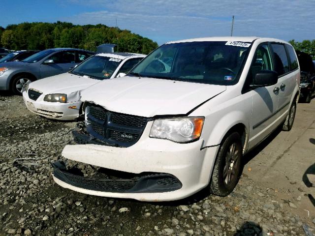 2C4JDGAG4CR224606 - 2012 DODGE RAM VAN WHITE photo 2