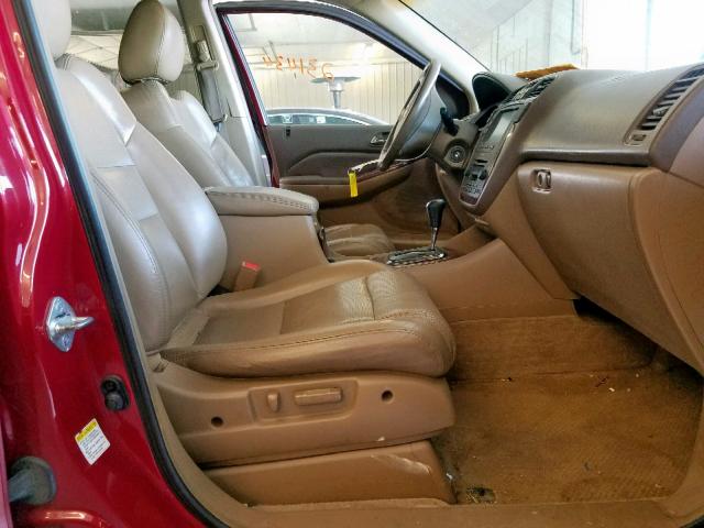 2HNYD18603H549617 - 2003 ACURA MDX TOURIN BURGUNDY photo 5