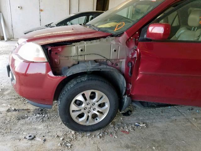 2HNYD18603H549617 - 2003 ACURA MDX TOURIN BURGUNDY photo 9