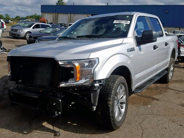 1FTEW1EP0JFD12396 - 2018 FORD F150 SUPER SILVER photo 2