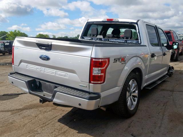 1FTEW1EP0JFD12396 - 2018 FORD F150 SUPER SILVER photo 4