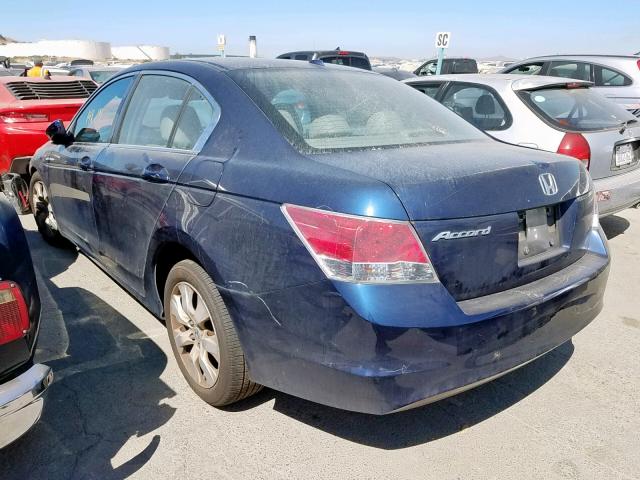 1HGCP26879A149080 - 2009 HONDA ACCORD EXL BLUE photo 3