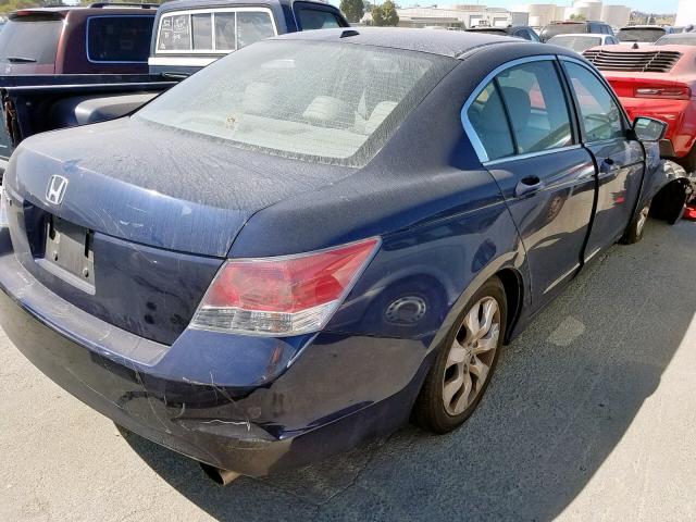 1HGCP26879A149080 - 2009 HONDA ACCORD EXL BLUE photo 4