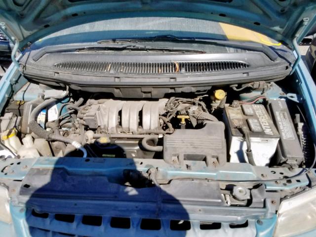 2P4GP25R3VR243503 - 1997 PLYMOUTH VOYAGER BLUE photo 7