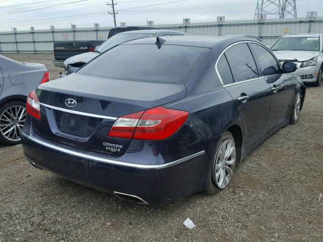 KMHGC4DD8CU193436 - 2012 HYUNDAI GENESIS 3. BLUE photo 4