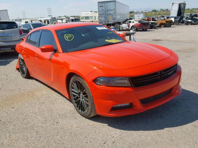 2C3CDXHG5JH133592 - 2018 DODGE CHARGER SX ORANGE photo 1