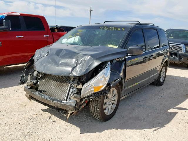 2C4RVABG0CR391475 - 2012 VOLKSWAGEN ROUTAN SE CHARCOAL photo 2