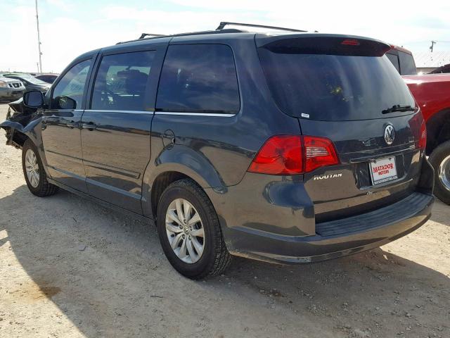 2C4RVABG0CR391475 - 2012 VOLKSWAGEN ROUTAN SE CHARCOAL photo 3