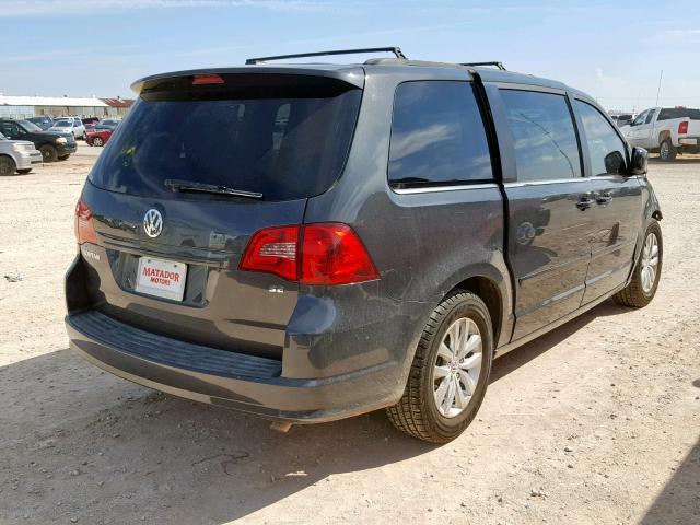 2C4RVABG0CR391475 - 2012 VOLKSWAGEN ROUTAN SE CHARCOAL photo 4