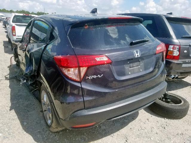 3CZRU5H56HG702138 - 2017 HONDA HR-V EX BLACK photo 3