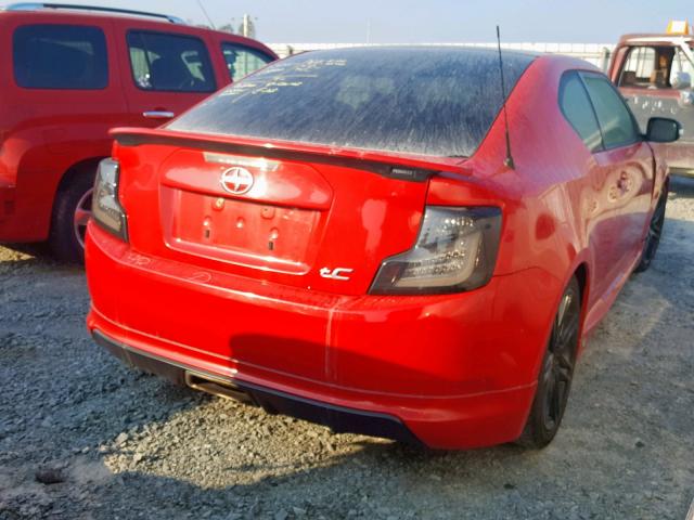 JTKJF5C76D3055316 - 2013 SCION TC RED photo 4