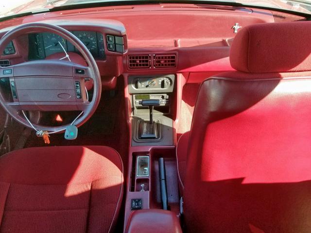 1FACP44M2PF145308 - 1993 FORD MUSTANG LX RED photo 9