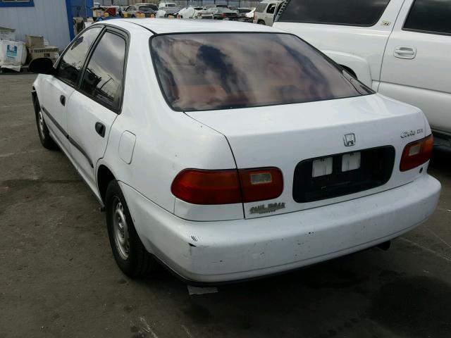 JHMEG864XSS023396 - 1995 HONDA CIVIC DX WHITE photo 3